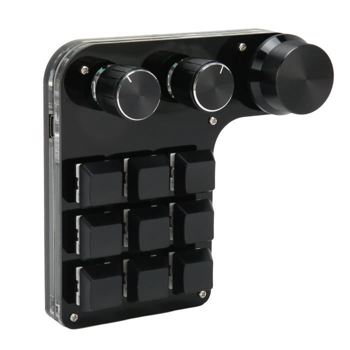 Tbest clavier programmable à 9 touches Clavier mécanique Macro à une ...