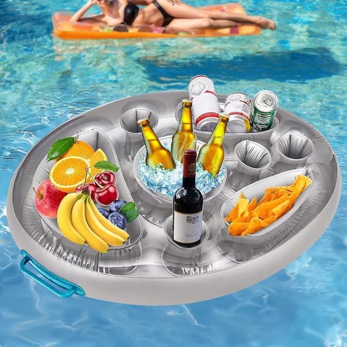 Porte gobelet gonflable pour piscine - Gonflable Palmier - Bar flottant