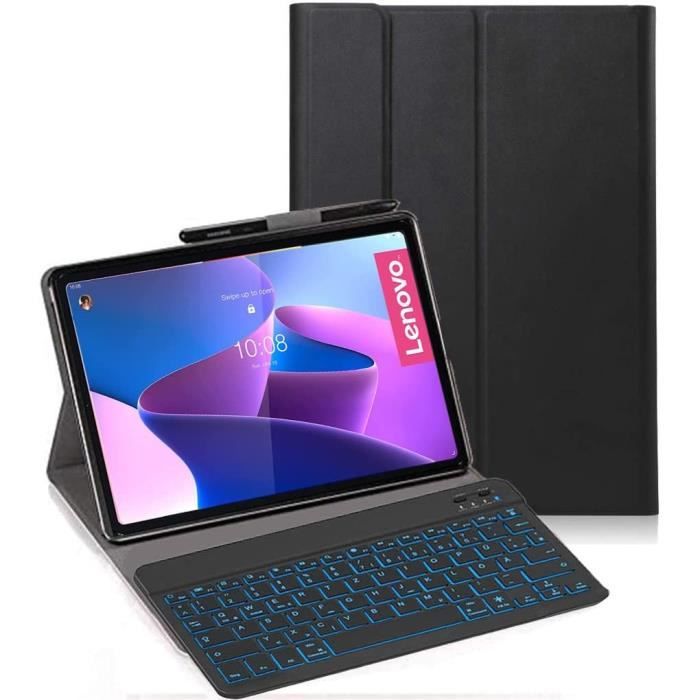 Étui Clavier Qwertz Allemand 7 Couleurs Avec Pavé Tactile, Porte-Stylo