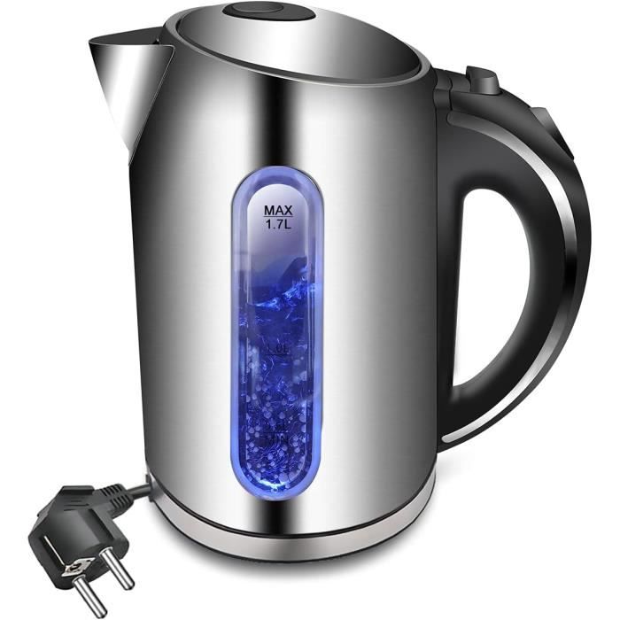 Bouilloire Portable YARNOW 1.7L En Acier Inoxydable - Pour Camping, Randonnée
