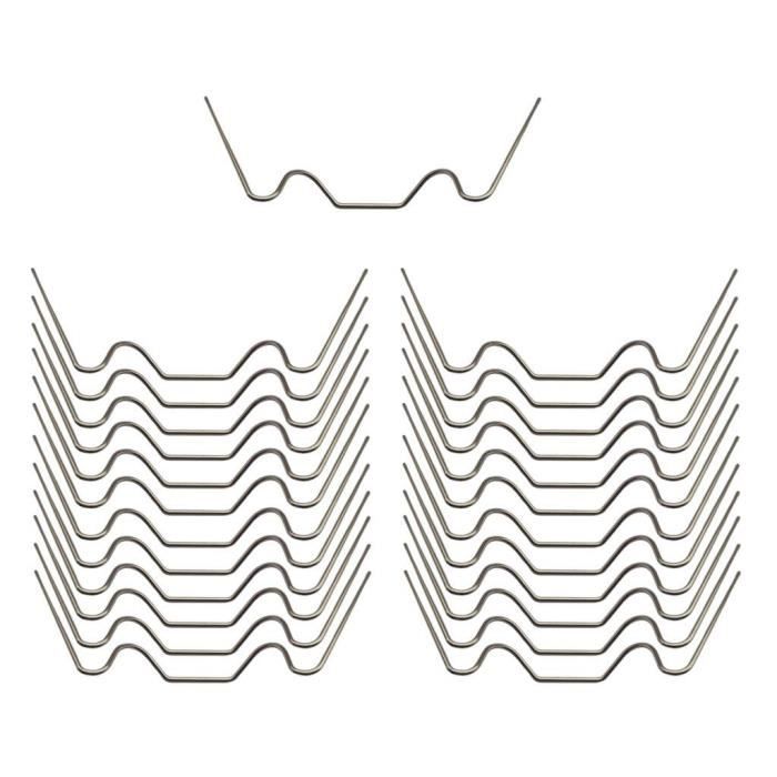 20 Fils Acier Ressort Inoxydable 50cm - Diamètre 1.4mm Argenté Pour DIY, Bijoux, Ressorts