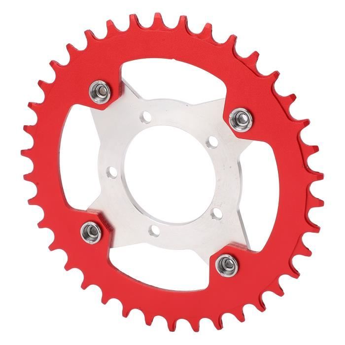 Plateau 104BCD 32T Pour Moteur Tongsheng TSDZ – Adaptateur Inclus, Alliage Aluminium, Rouge, Pour Vélo Électrique