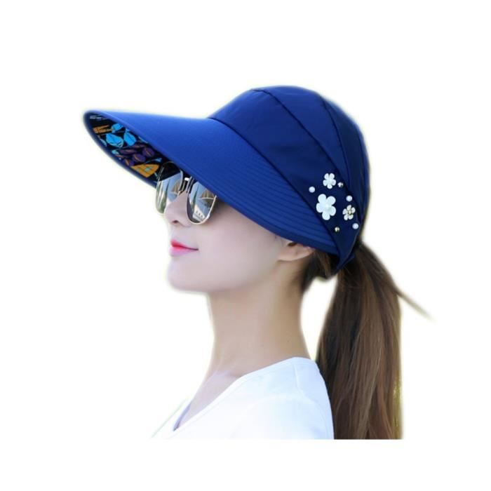 Leisial Fee Casquettes Visières Anti-Soleil Respirant Pliable Casquette De Baseball Été Anti