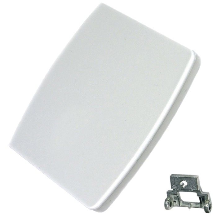 Poignée dorigine pour Lave-linge WHIRLPOOL - Modèle 481231028224 - Dimensions 80 x 70 x 11 mm