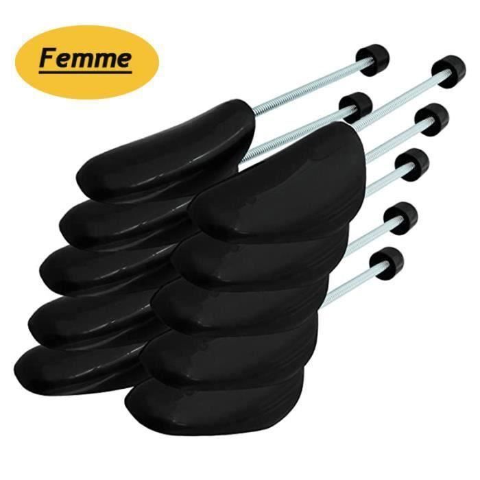 Lot De 4 Paires Embauchoirs à Chaussures Femme 34-39 - Séparateurs Plastique Réglables Longueur 23,5-31 Cm