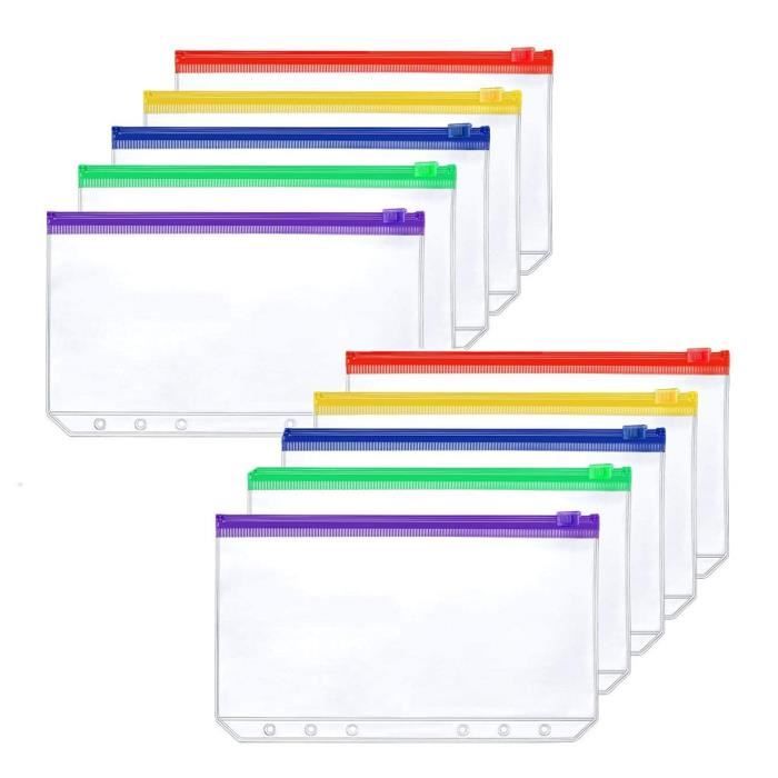 10pcs/20pcs Pochettes De Classeur De Taille A6 6 Trous - Temu Belgium