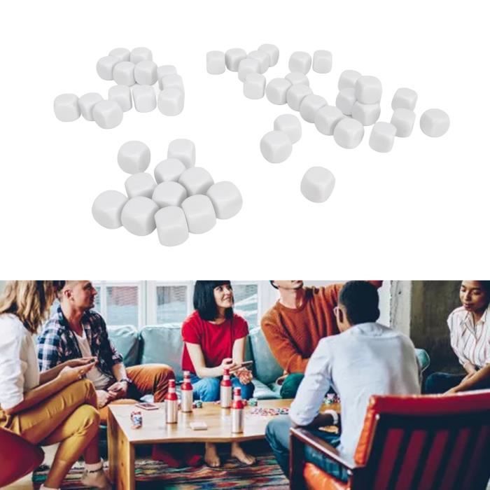 20PCS 6 FACES Dés Numérotés Coins Ronds En Plastique Jeu De Société Te EUR 13,65 - FR