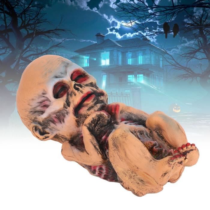 Poupée effrayante d'Halloween - Poupée hantée électrique lumineuse pour  marche - Accessoire de décoration pour maison hantée -[456] - Cdiscount  Maison