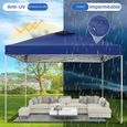 Tonnelle Pop-Up Tonnelle Pliante 3x3m Imperméable et Protection UV pour Exterieur Plage Terrasse Camping - Bleu foncé-1
