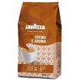 LAVAZZA Crema E Aroma - Un mélange de grains de café Arabica et Robusta moyennement torréfiés 1kg-1