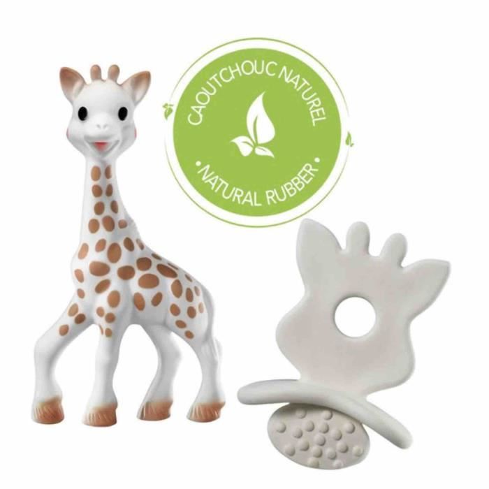 Coffret naissance prêt à offrir Sophie la girafe et Colo'rings