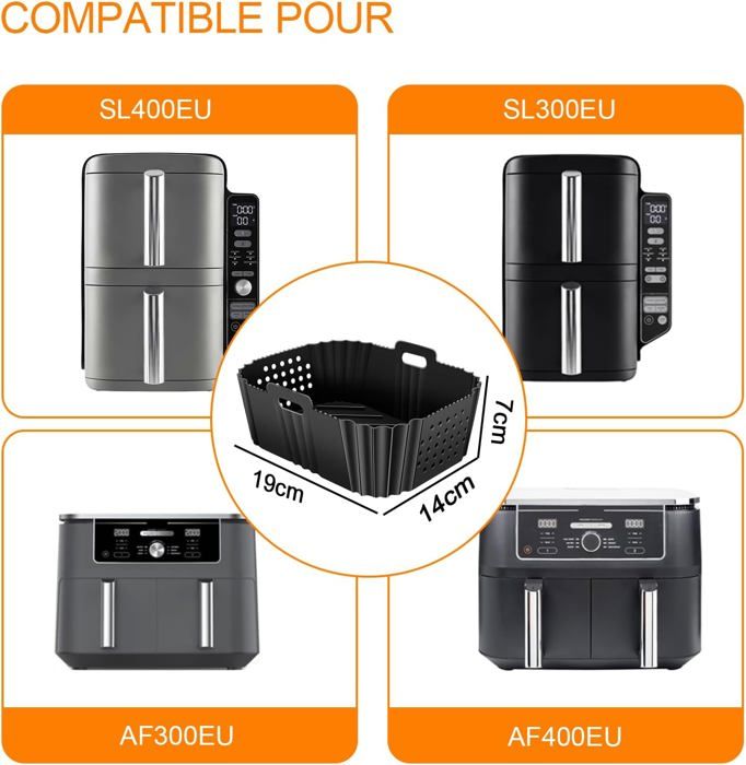Kit D'accessoires Pour Air Fryer Compatible Philips Airfryer XL 6,2L, Ninja, Cosori