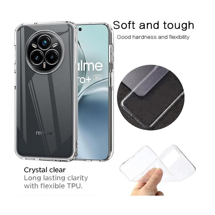 HAOYE Handyhülle Für Oppo Realme 14 Pro+ 5G, Farbverlauf TPU, Weich & Stoßfest, Mit Kamera- & Kantenschutz