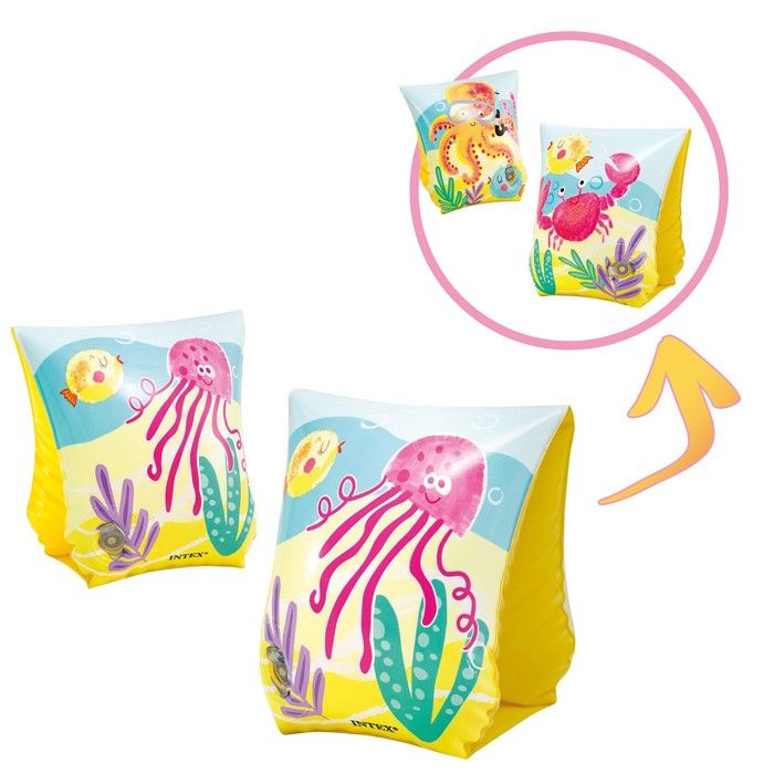 Coogime – Brassards De Natation à Double Chambre En PVC, Taille Unique Pour 1 à 6 Ans (0-30 Kg), Noyau En Mousse PE Incassable – Rose