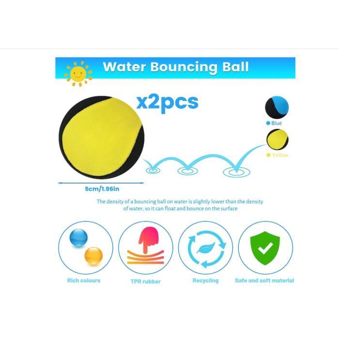 Water Ball, Jeux Piscine, 2 Pièces Water Bouncing Ball, Ballon de