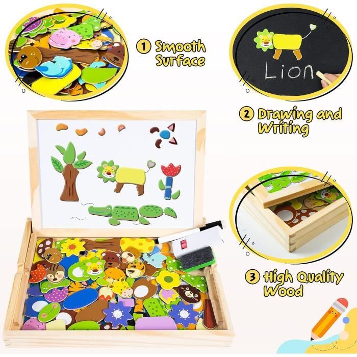 Puzzle Magnétique Uping - Tableau Double Face Ferme - 155 Puzzle Magnétique Uping - Tableau Double Face Ferme - 155