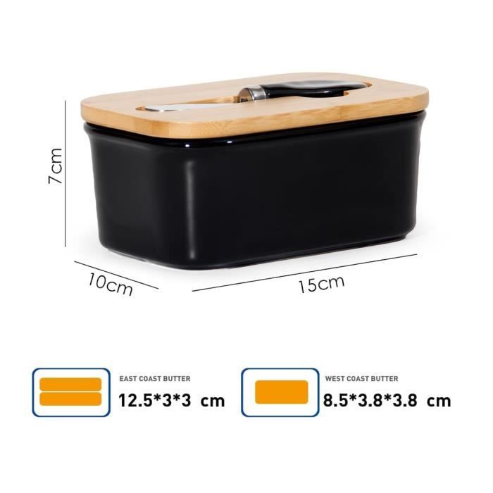 SWEEJAR Beurrier Céramique Avec Couvercle - Beurrier En Porcelaine