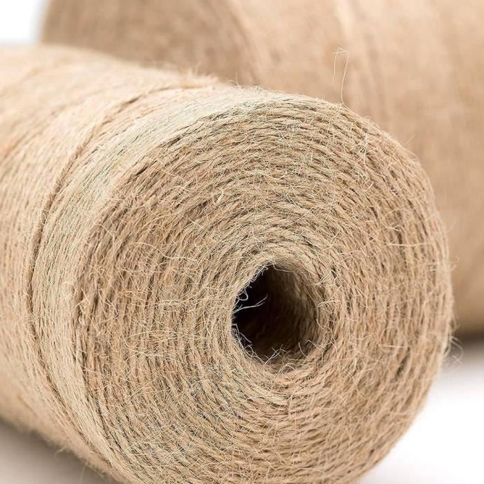 Ficelle Jute Naturel 2mm - Bobine 800m La Cordeline, Pour Jardinage, DIY, Emballage Et Créations