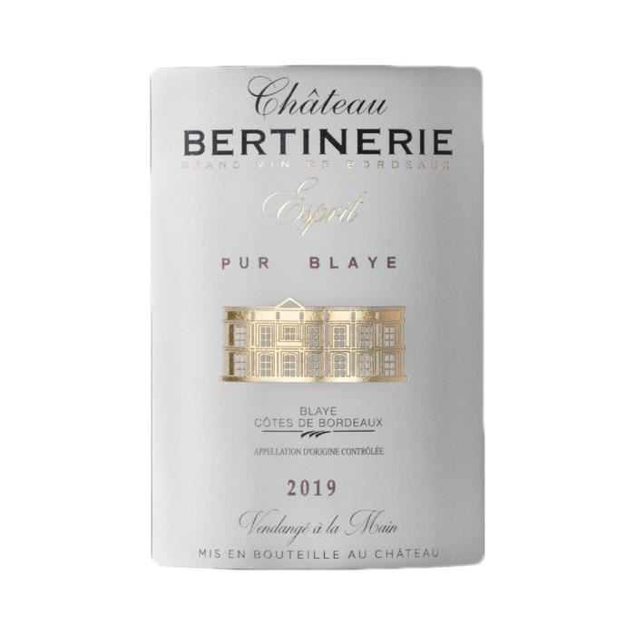 Château Haut Bertinerie Grand Vin Rouge 2018 - Lot de 6x75cl - Vin Rouge de  Bordeaux - Appellation AOC Côtes de Bordeaux Blaye - La cave Cdiscount