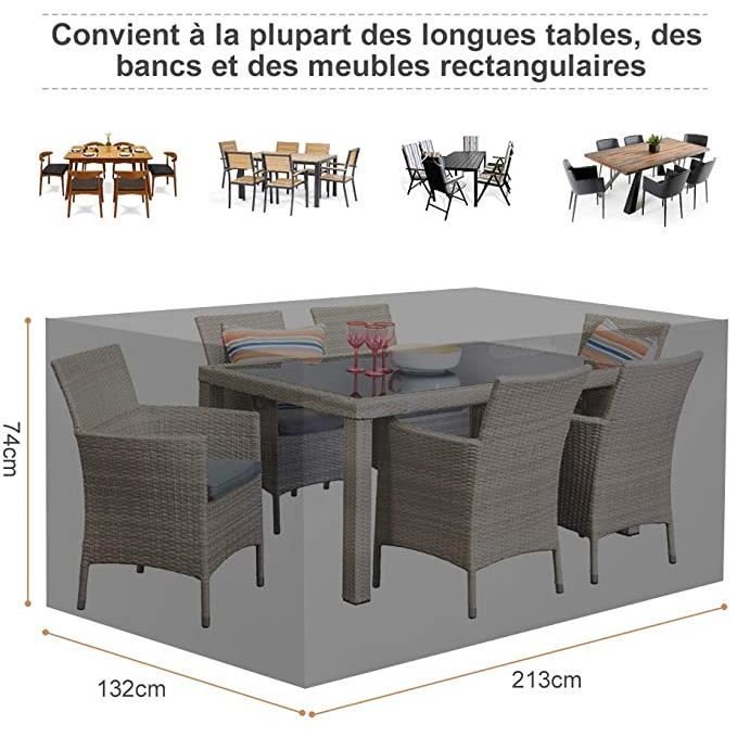 Housse Salon de Jardin Exterieur 180 x 120 x 74cm 420D Oxford Housse Housse Salon de Jardin Exterieur 180 x 120 x 74cm 420D Oxford Housse
