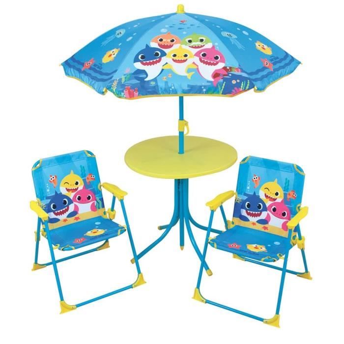 Fauteuil Enfant Baby Shark - Origine France Garantie, Housse Lavable 42x52x33 Cm - Siège Léger Et Transportable