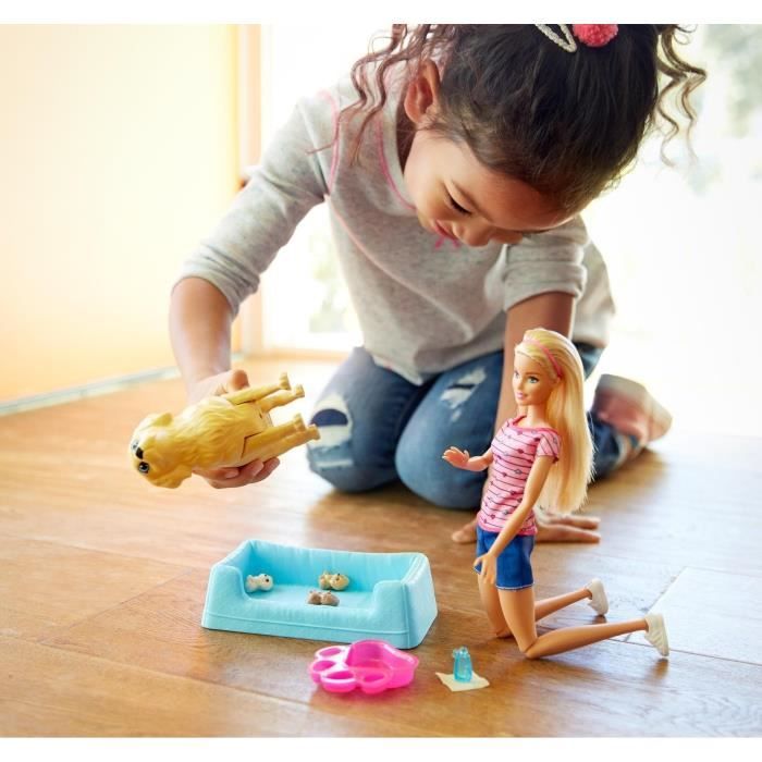 BARBIE Naissance des Chiots Fille A partir de 3 ans Livre a l unite