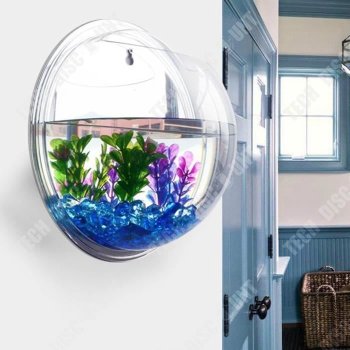 Couvercle Acrylique Transparent Pour Aquarium Rond - 15 Cm De Diamètre - Anti-saut, Protection Poissons