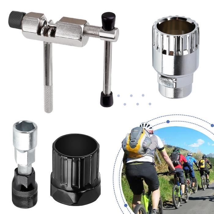 Kit D'outils Vélo 4 En 1 - Extracteur De Manivelle, Connecteur De Chaîne, Démonte-pédalier - Entretien VTT Et Ville - 3