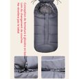 hiver universelle chanceliere cosy poussette gigoteuse bebe sac de couchage enfant emmaillotage couverture,gris-2