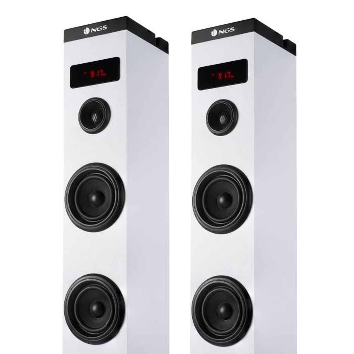 Tour De Son Avec Lecteur Cd Sony NGS SKY CHARM WHITE - Tour de Son Bluetooth 50W avec Télécommande, Entrée  Optique, USB, Radio FM et AUX IN (Couleur Blanc) - Cdiscount TV Son Photo