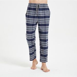 Pantalon De Pyjama Long à Carreaux Rouges Pour Homme - Coupe Décontractée Jambes Larges - Taille M