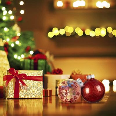 44 Boules De Noël Rouge Et Or - 6cm Et 3cm - Décoration Sapin Intérieur/extérieur - 6