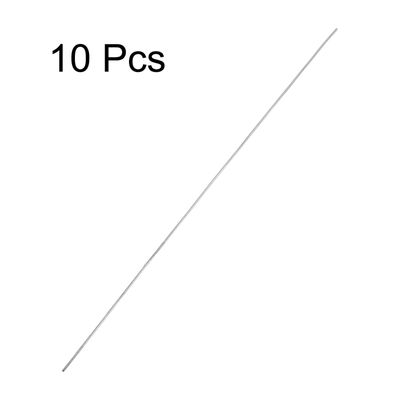 Barres Rondes Acier Inoxydable 1mm X 300mm - Lot De 10 Pièces - Pour Bricolage Et Artisanat