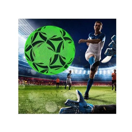 Football réfléchissant, éponge en mousse douce holographique brillant ballon  de football réfléchissant + ballon de football élastique entraînement  élastique