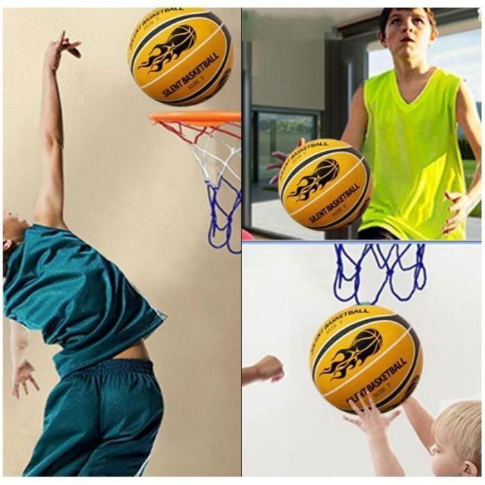 Panier De Basket Silencieux Intérieur – Ballon Mousse 18/30 Cm – Jeu Calme