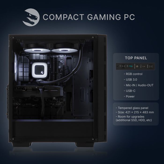 PC Gamer Sedatech Advanced – I7-12700KF, RTX 4060 8Go, 32Go DDR5, 2To SSD M.2, Watercooling 240mm – Windows 11