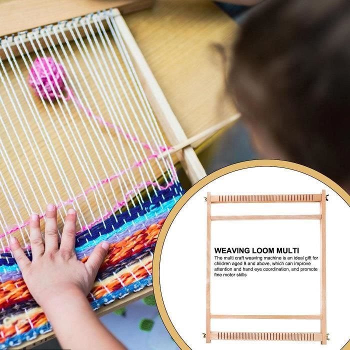 SALALIS Diy Machine À Tricoter À La Main Métier À Tisser En Bois Jouets