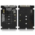2 en 1 Mini M.2 NGFF et mSATA SSD vers SATA 3.0 Convertisseur / Adaptateur de disque dur mSATA / M.2 NGFF SSD  -3