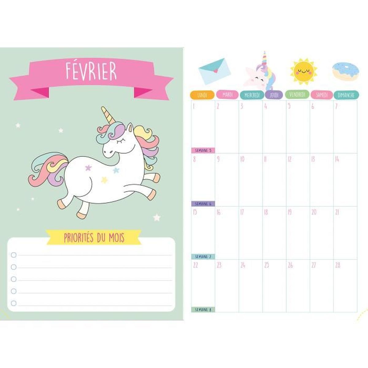 Agenda Scolaire Licorne 2020 2021 Rentree Septembre Une Page Par Jour Rose Fille Achat Vente Agenda Organiseur Agenda Scolaire Licorne 202 Cdiscount