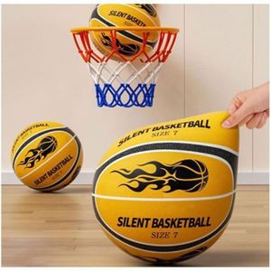 Basketball En Mousse Souple – 18 Cm – Silencieux – Intérieur – Dodgeball, Kickball – Orange