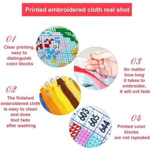 Kit Broderie Point De Croix Compté Pré Imprimé Femme Sexy