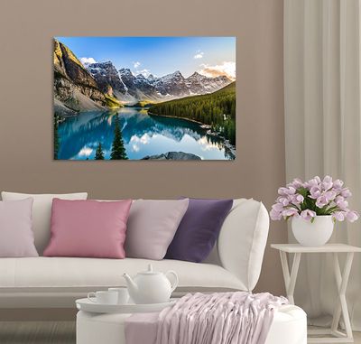 Tableau Sur Toile 100 X 50 Cm - Motif Nature - Prêt à Accrocher - Marque Visario