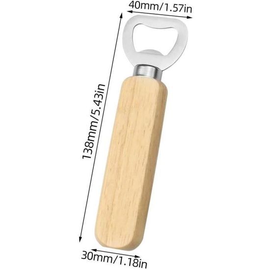 Lot De 10 Décapsuleurs En Bois - Avec Poignée En Bois