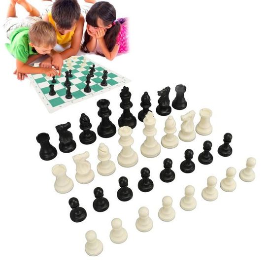 Pièces de jeu pion, pion d'échecs, activités de plein air en plastique de  3,2 cm de hauteur pour les activités intérieures - Cdiscount Jeux - Jouets