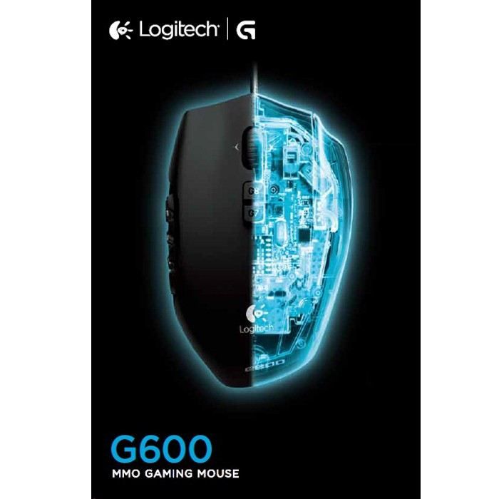 Souris gaming Logitech G600 S noir