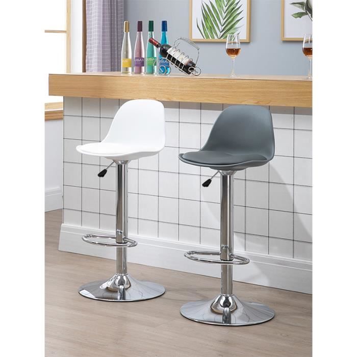 Lot De 2 Tabouret De Bar Industriel Chaise De Bar Haute Réglable