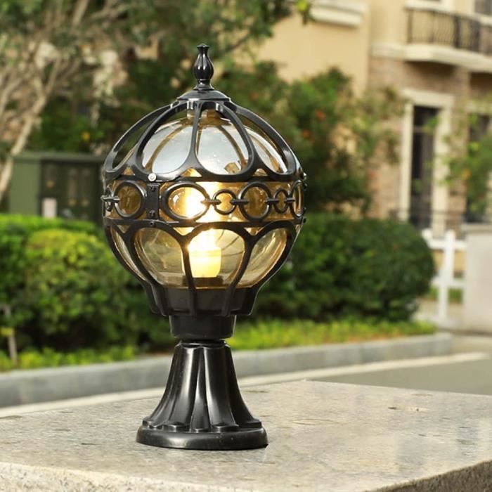 Lanterne de pilier extérieur de luminaire de poteau de style