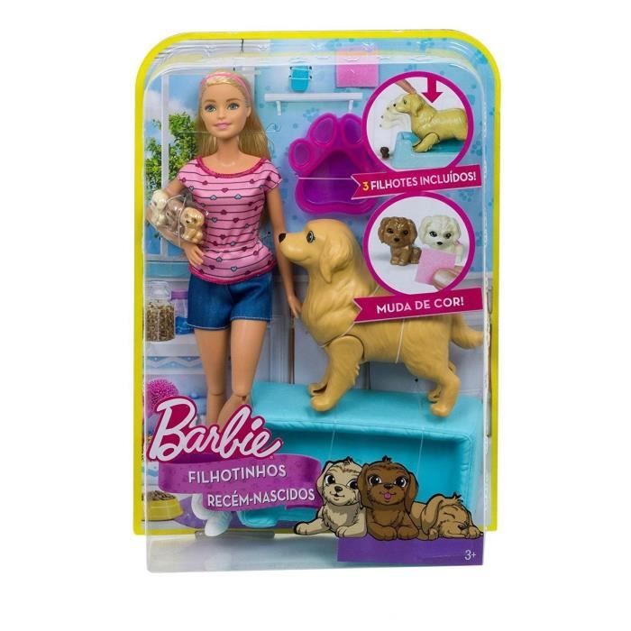 BARBIE Naissance des Chiots Fille A partir de 3 ans Livre a l unite