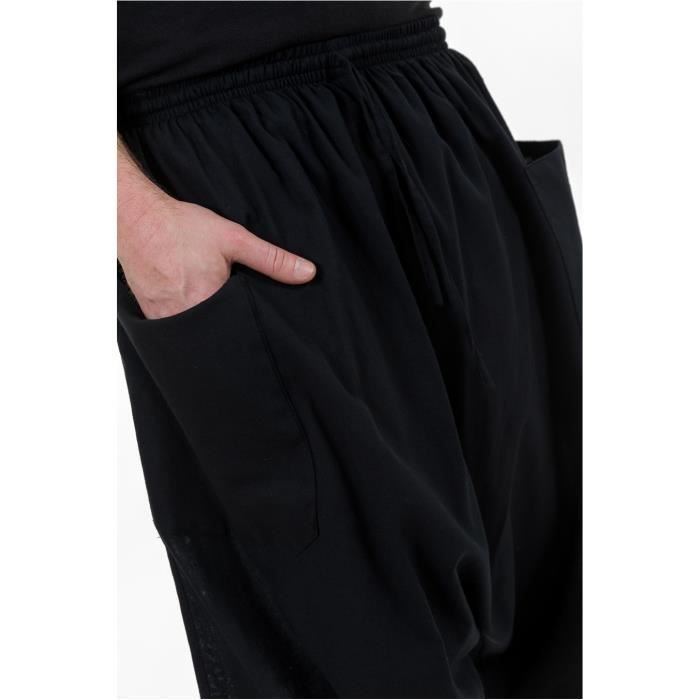 Fantazia Pantacourt short ethnique Homme Saroual pantacourt