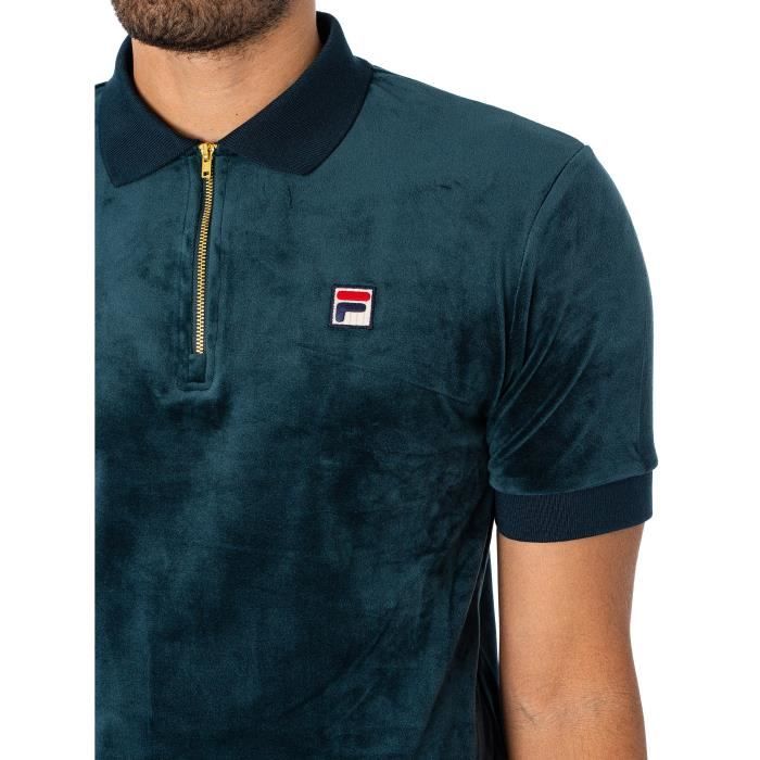 Polo En Velours Devon Fila Homme Vert Vert Cdiscount Pret a Porter